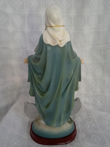 Figura Imagen Virgen Medalla Mlagrosa Di Angelo 31 Cm 60vrd