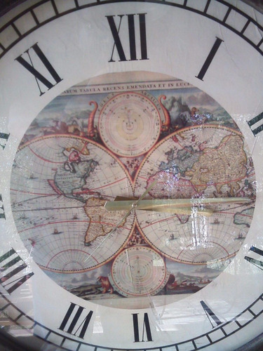 Reloj Fondo Mapamundi 60 Cms.