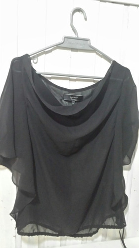 Blusa De Mujer De Gasa Negra