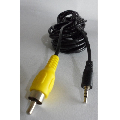 Cabo Gps P1 Macho 4 Polo P/ Rca Av Macho Câmera De Ré 6 Mts.