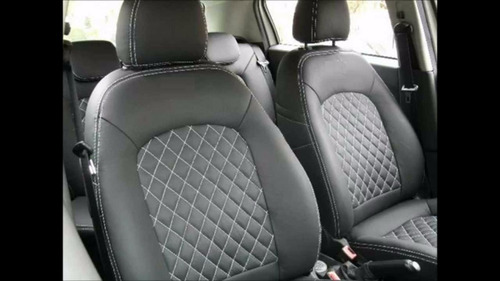 Capas De Banco Esportivo Couro Ecologico  Preto Fiat   Punto