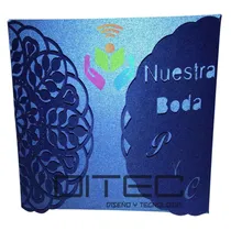 Comprar Invitaciones Caladas Baby Shower,bautizo,xv Años,bodas,gradu