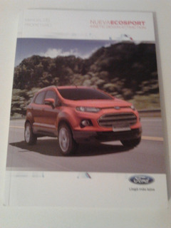 Libro Manual De Ford Ecosport Propietarios Manual Pack 2012 en adelante 