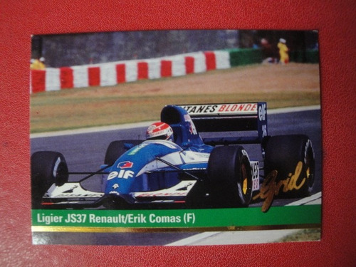 Figuritas Grid Formula 1 Año 1992 Ligier Js37 Renault Nº25