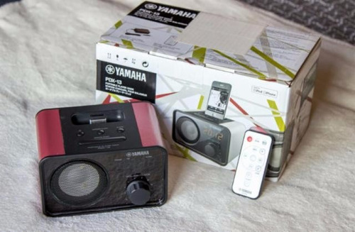 Parlante Yamaha Reloj Phone iPod Aux Como Nuevo En Caja!!!