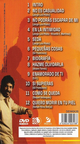 Willie Gonzalez Clasicos En Vivo Dvd