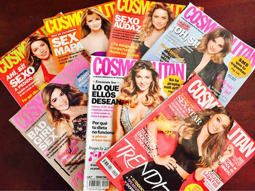 Lote 12 Revistas: 7 Cosmopolitan Y 5 Elle (2007 Al 2014)