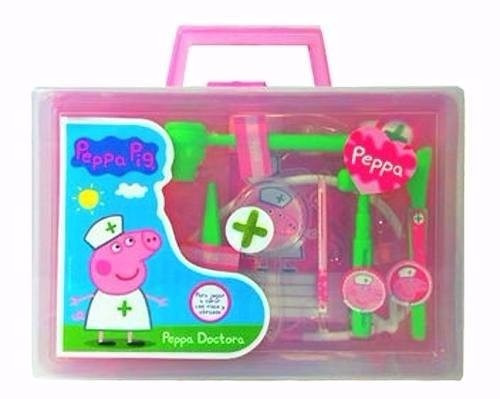 Valija Maletin Peppa Pig Doctora Con Estetoscopio Y Mas