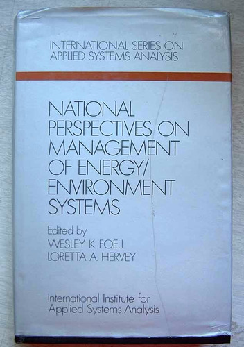 National Perspectives On Management Of Energy, Wesley K. Foe