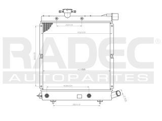 Radiador Chrysler Caravan 1990 L4/v6 2.5/3.0/3.3l Automatico