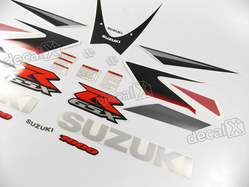 Adesivos Moto Suzuki Gsxr 1000 2006 Vermelha E Preta