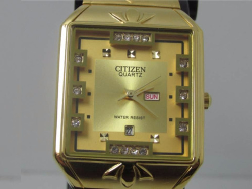 Relógio Citizen Ctz-7087 Luxo Dourado - Dia Dos Namorado