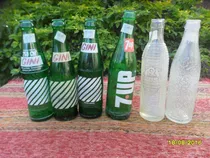 Comprar Lote 6 Antiguas Botellas Diferentes Seven Gini Crush Bilz 7