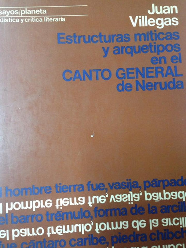 Estructuras Mitica Y Arquetipos En El Canto General De Nerud