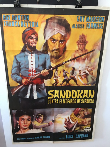 Afiche De Cine - Sandokan Contra El Leopardo De Sarawak
