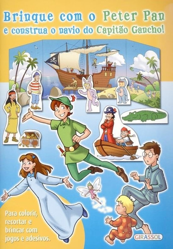 Livro Brinque Com Peter Pan E Construa Navio Capitão Gancho