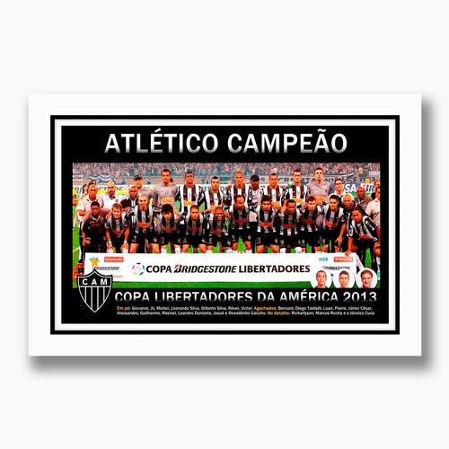 Quadro Atletico Mineiro Futebol Esportes Libertadores 2013