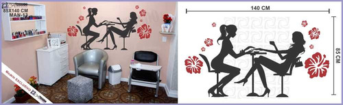 Imagem 3 de 3 de Adesivo De Parede Para Manicure Cliente Vip Pronta Entrega
