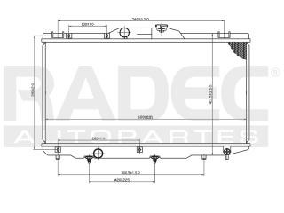 Radiador Toyota Corolla 1993-1994 L4 1.6/1.8 Lts Automatico