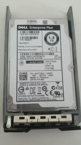 Hd Dell 1.2tb Sas 6g 10k 2,5 Equallogic Ps4100 Ps6100 0hfj8d | Frete grátis