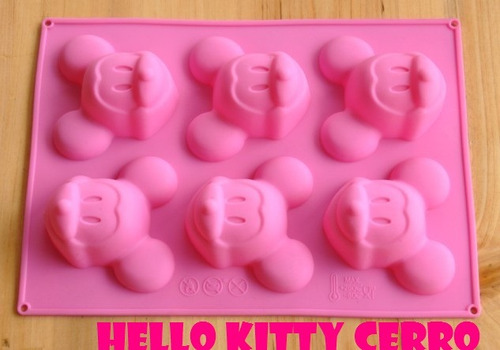 Moldes Para Muffins De Silicona Mickey Hello Kitty Import