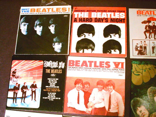 Lote 12 Mini Tapas Discos Beatles Usa Chu Bops Usa