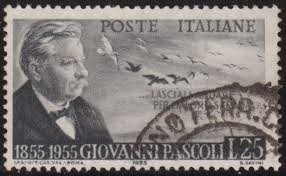 Sello Italiano Poste Italian 1855-1955 Giovanni Pascoli L25