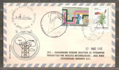 Antártida Argentina Base Vicecomodoro Marambio Sobre Año1981