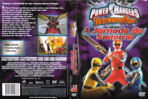 Dvd Lacrado Power Rangers Tempestade Ninja A Jornada Do Samu