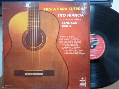 Tito Francia Fiesta Para Cuerdas Vinilo Argentino