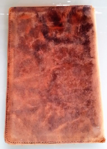 Antigua Funda Libreta De Enrolamiento Cuero Artesanal 16x10 (Usado)