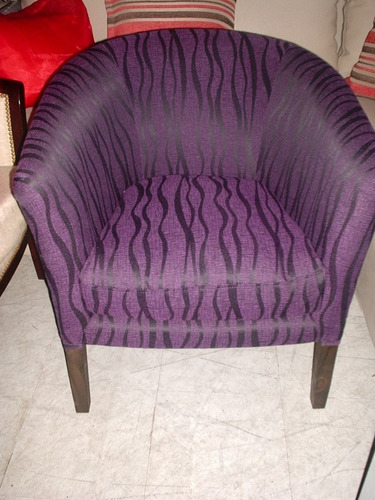 Sillon Art Deco Tapizado Y Lustrado A Pedido Del Cliente