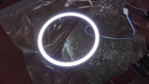 Juego De Aros Ojo De Angel Led Blanco Diametro 11 Cm X 2