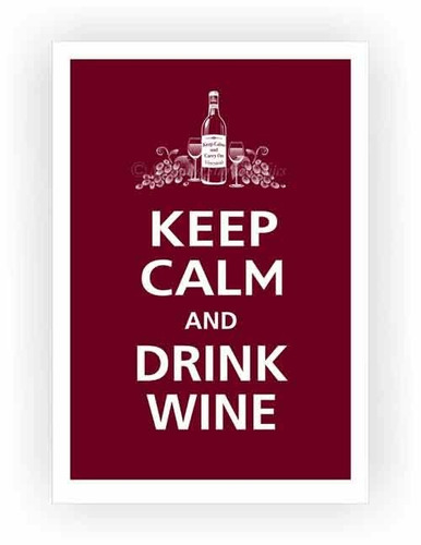 Carteles Antiguos Chapa Gruesa 20x30cm Vino Keep Calm Dr-304