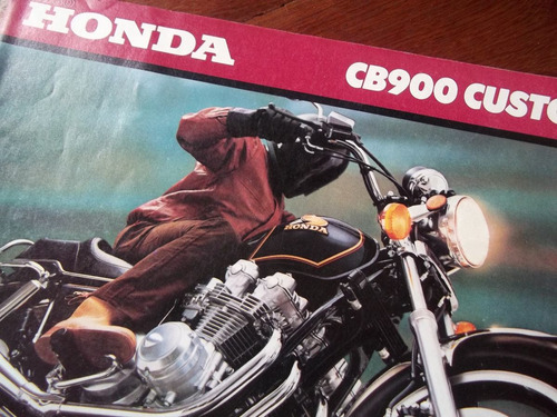 Honda Cb900 Custom 1980 Antiguo Folleto Fraganplat La Plata