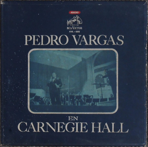 Discos Pedro Vargas En Vivo Carnegie Hall Estuche 3 Vinilos