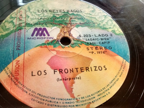 Vinilo Single De Los Fronterizos - Los Reyes Magos( H78