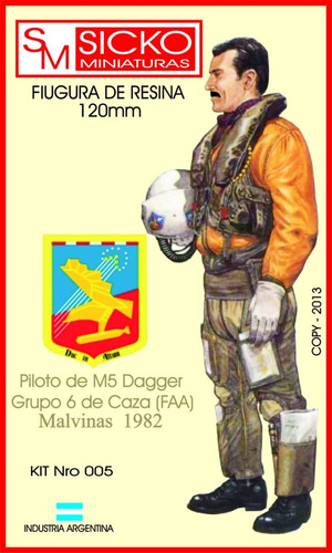 Sicko 005 Piloto Mirage V Dagger, Grupo 6 De Caza Faa 1982