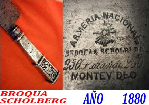 Cuchillo Broqua &s 1880 Sarandi 250 Armeria Nacional