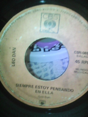 Siempre Estoy Pensando En Ella Vinilo Leo Dan