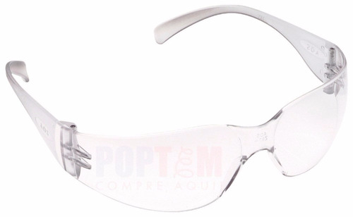Óculos Segurança Transparente Epi 3m Virtua Incolor Proteção