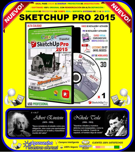 Imagen 1 de 6 de Sketchup Pro 2015 Diseña & Simula Obras De Arquitectura