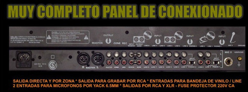 Imagen 4 de 10 de Consola Dj 4 Canales + Usb + Lcd Reproductor Mp3 C/ Display