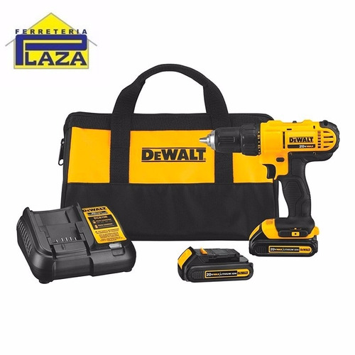 Taladro Atornillador 2 Bat. Litio Ion 20v Dewalt Plaza Verdi