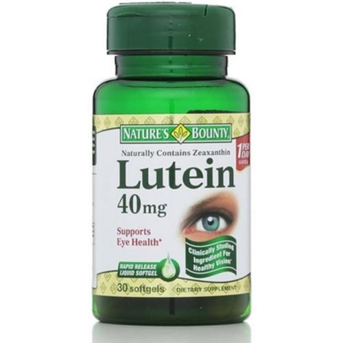 Luteina 40mg 30 Cápsulas (40 Frascos) Nature's Bounty