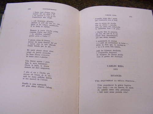 Imagen 6 de 6 de La Poesia Catalana * Els Contemporanis * En Catalan * 1947 *