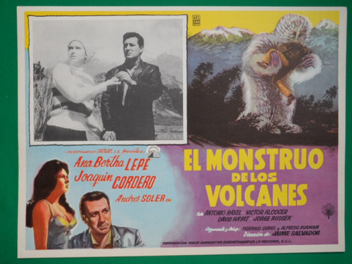 Ana Bertha Lepe El Monstruo De Los Volcanes Cartel De Cine