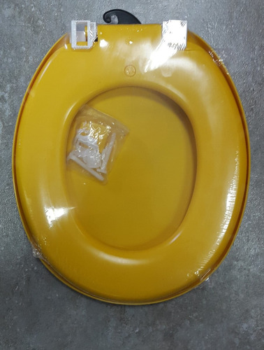 Tapa Indoro Acolchada Baño Color Amarilla