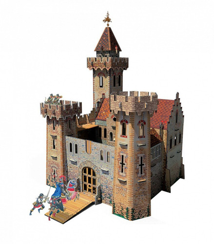 Castillo Medieval Modelo A Escala (rompecabezas 3d)