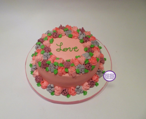 Flower Cake - Tortas Para Cumpleaños - Eventos